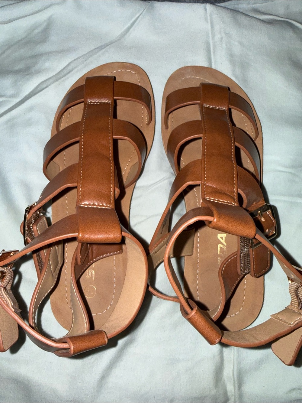 Soda Brown Strappy Gladiator Sandals